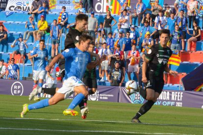 Un lance del partido disputado en Elda.