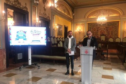 La presentación de la tercera edición de ‘La Factoria dels Reixos’, ayer en el ayuntamiento de Lleida. 