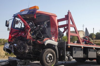 Estat del vehicle després de la col·lisió.