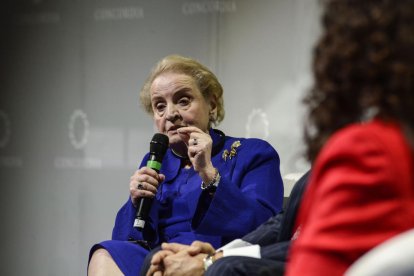 Albright en una de sus últimas intervenciones.  