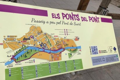 Uno de los plafones de la nueva ruta de El Pont de Suert.