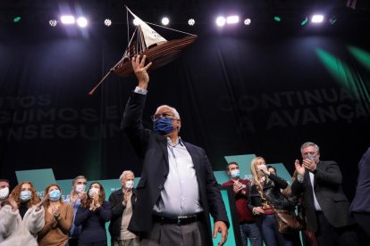 El primer ministre socialista, António Costa, al seu últim míting.