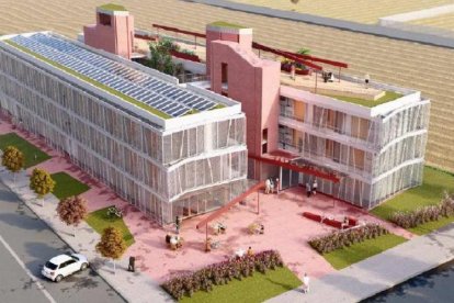 Imagen virtual del proyecto del ECMU en Pardinyes.