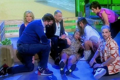 Una pierna rota en directo