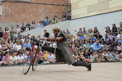 Un dels espectacles que van poder veure’s ahir en el marc del festival Circ Picat.