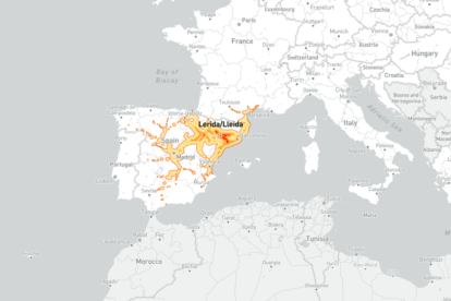 ¿Te gustan las aventuras y descubrir nuevas ciudades? Este mapa te dice hasta dónde puedes ir en tren desde la estación que selecciones, con un máximo de 5 horas o menos