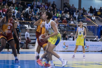 Geo Bahí durant el partit de la Eurocup que va jugar el Cadí la temporada passada contra el Galatasaray.