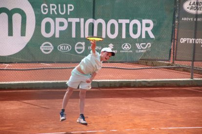 El lleidatà Daniel Culleré, ahir durant el seu partit.