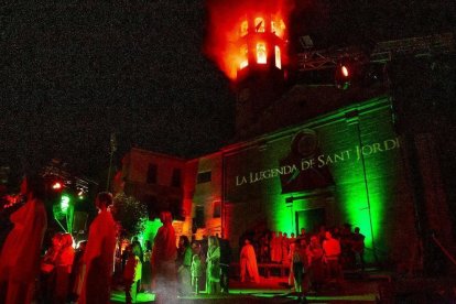 Festa de Sant Jordi i el Drac a Puigverd de Lleida