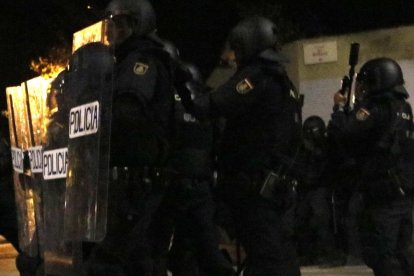 Antiavalots dels Mossos d'Esquadra.