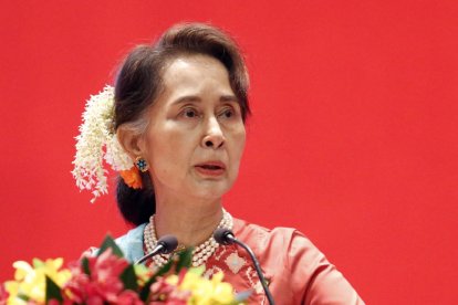 Imatge d’arxiu de la líder birmana Aung San Suu Kyi.