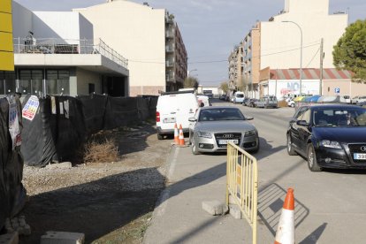 La nova vorera i carril bici es construirà en aquest tram de Valls d’Andorra, al costat del col·legi.