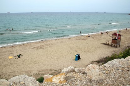 Vista de la platja del Miracle de Tarragona.