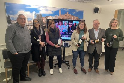 Presentación ayer de la segunda edición de ‘D’vines’ en el restaurante L’Espurna. 