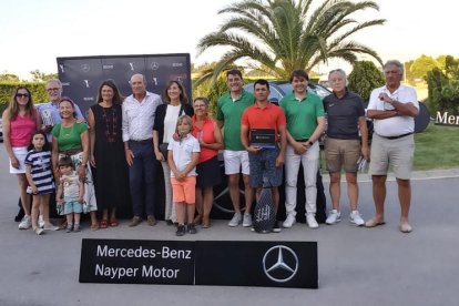 Alguns dels participants en el torneig Nayper Motor, a les instal·lacions del Raimat Golf Club.