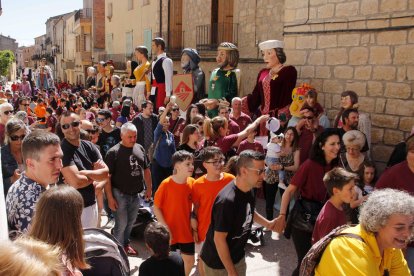 Centenars de persones van assistir ahir a la XIX Trobada de Gegants de Maials.