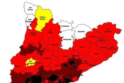 Mapa del Pla Alfa per al dissabte 13 d'agost.