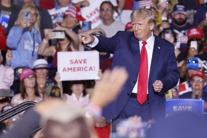 L’expresident dels EUA Donald Trump, en un míting a Nevada a l’octubre.