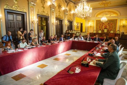 La Paeria va acollir ahir al matí la Junta Local de Seguretat de Lleida.