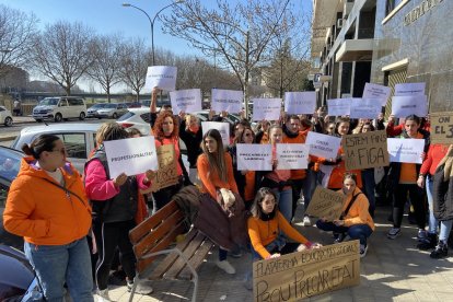 Integrants de la Plataforma Educadores Socials de Ponent.