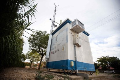 L’estació mesuradora de qualitat ambiental de l’aire ubicada a Juneda.