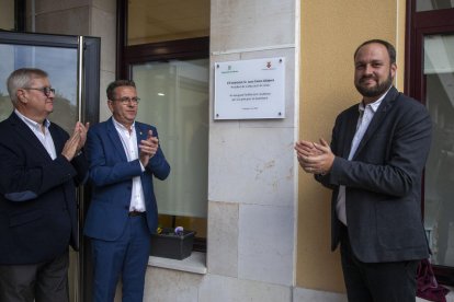 Talarn i Pujol, ahir a la inauguració de la residència.