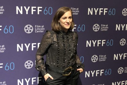 Carla Simón, el jueves en el photocall del Festival de Cine de Nueva York antes del estreno de ‘Alcarràs’.