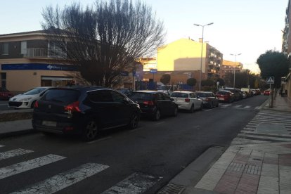 Lugar donde ocurrió ayer el atropello en la avenida de la Pau. 