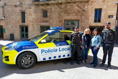 El nuevo coche patrulla de la Policía Local de Tàrrega. 