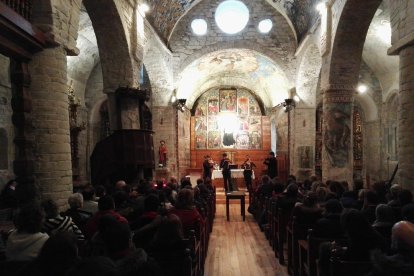 El quartet En Clau de Do, a Santa Maria d’Arties el 2018.