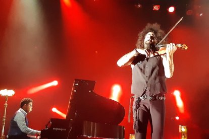 El violinista Ara Malikian, en la seua anterior actuació a Lleida, el febrer del 2021 a la Llotja.