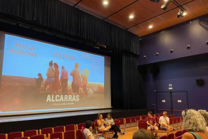 L’actriu Xènia Roset, de la pel·lícula ‘Alcarràs’, va participar en una sessió especial sobre el film.