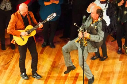 El gaitero Carlos Núñez, el pasado viernes en el Palau de la Música.