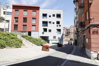 El tramo de Lluís Besa que será peatonal hasta su cruce con la calle la Palma, que se ve al fondo. 