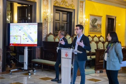 El acto de presentación del plan de la estación.