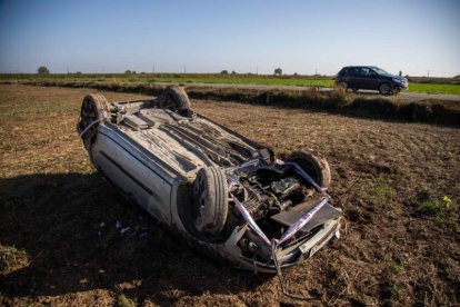 Tres heridos en un aparatoso accidente en Arbeca