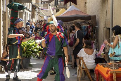 El centre històric de Guimerà es va omplir ahir de públic i activitat.