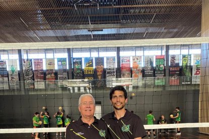 Miquel Àngel Jaray y Sergi Mirada, técnicos del Balàfia Vòlei.