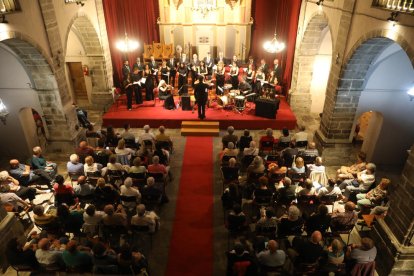 Recital la noche del jueves en la iglesia de Rialp del Cor de Cambra del Palau de la Música Catalana.