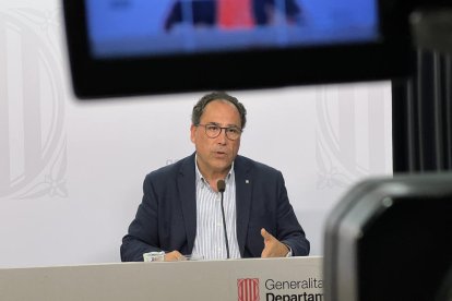 Enric Vinaixa va presentar divendres les dades de l’evolució de l’ocupació a Catalunya.