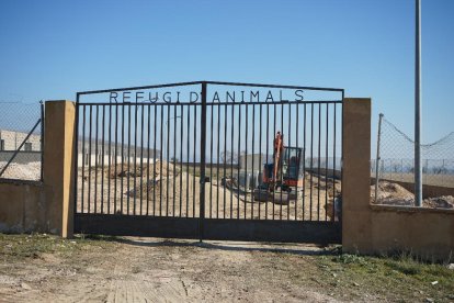 Imatge d’arxiu de les obres que han acabat recentment al centre d’animals.