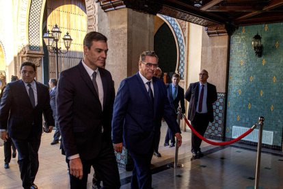 Sánchez, dijous amb el seu homòleg alauita, Aziz Akhannouch.