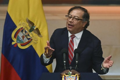 El presidente de Colombia Gustavo Petro, salpicado por el escándalo de su hijo.