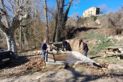 L’antic safareig del Pont del Rossell recuperat.