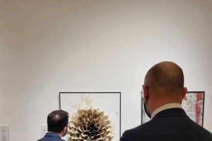 Aragonès visitó el pasado viernes la exposición en Barcelona.