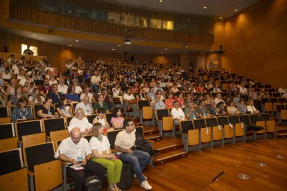 Obertura del congrés CIDUI, ahir a l’auditori de Cappont de la Universitat de Lleida.