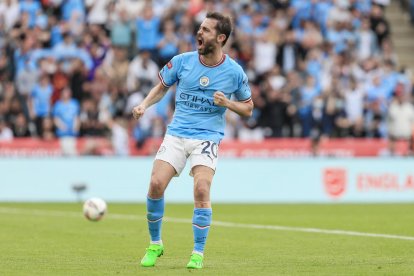 Bernardo Silva, en un partit del City aquesta temporada.