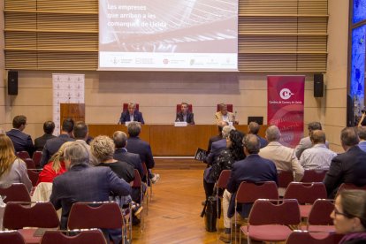 Un momento de la presentación ayer del estudio en la Universitat de Lleida.