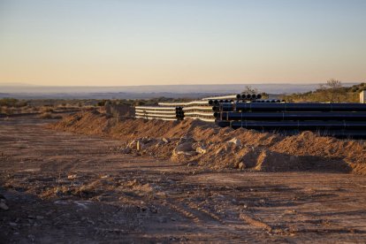 El inicio de las obras para llevar el regadío a más de mil hectáreas de Castelldans a finales de 2022 .