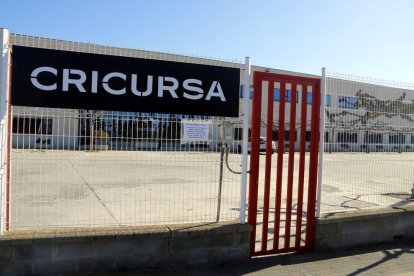 L’entrada de la planta de Cricursa a la Sentiu de Sió.